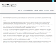 Tablet Screenshot of claytonmanagement.com
